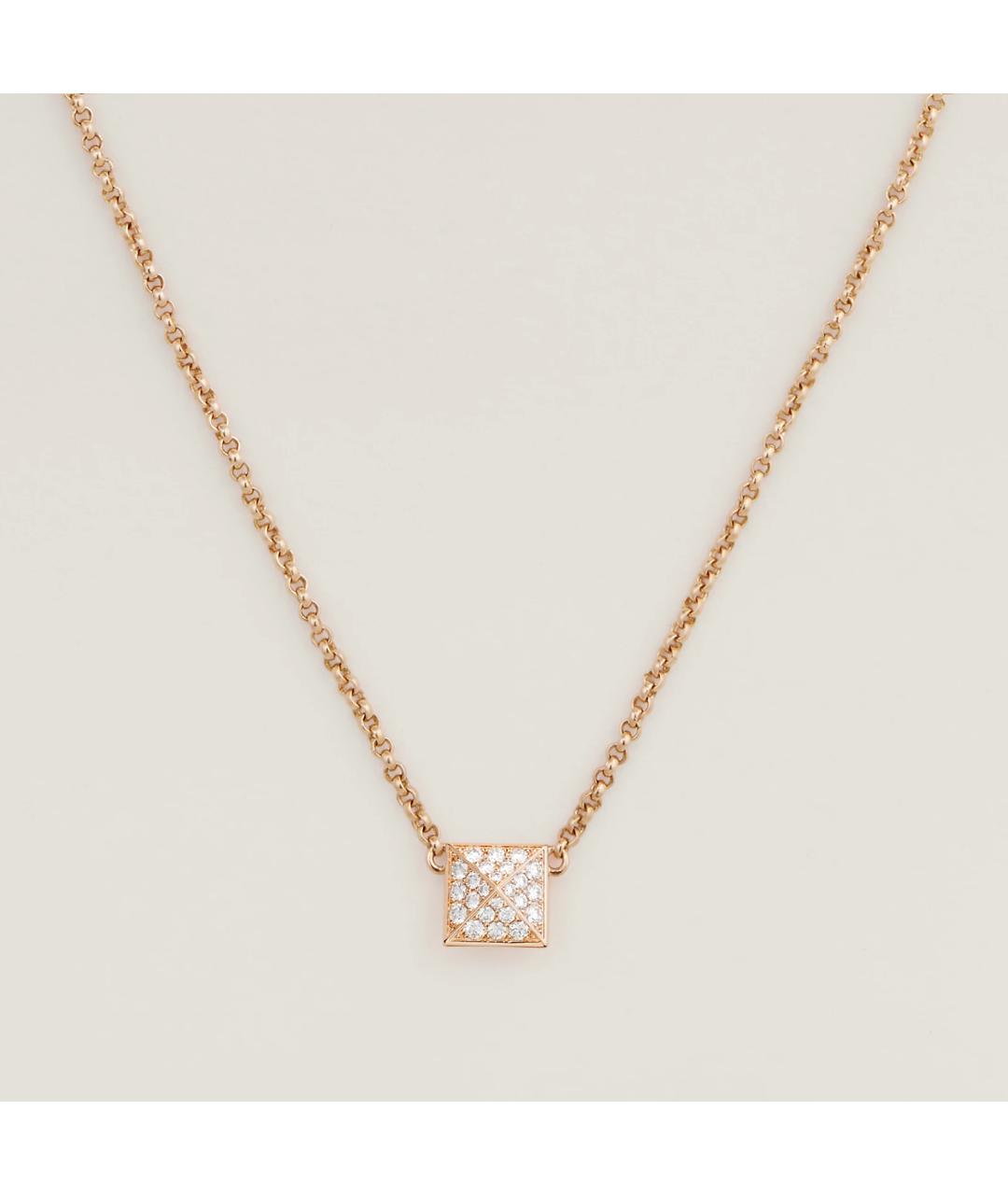 HERMES Золотая подвеска из розового золота, фото 3