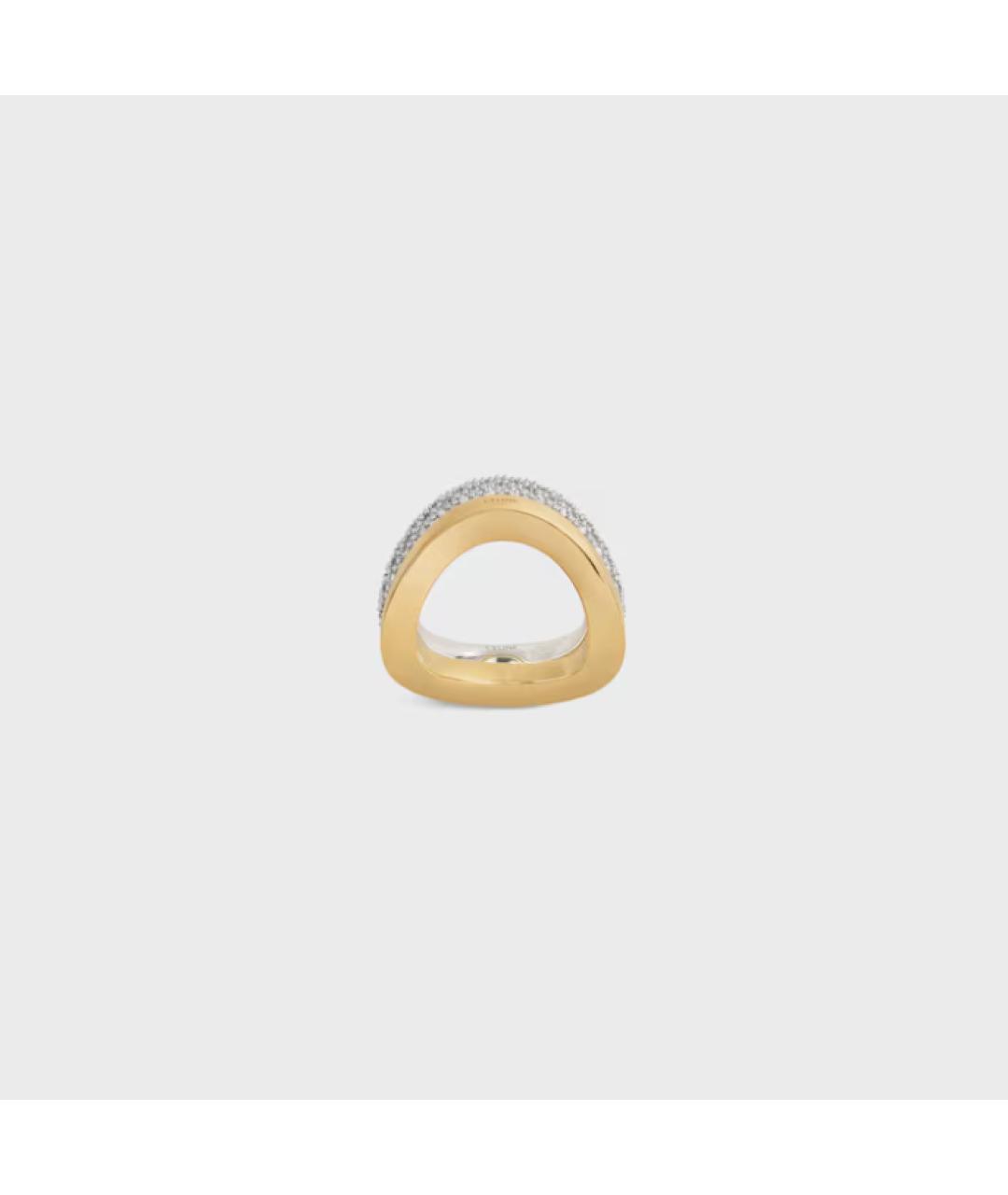 CELINE Золотое латунное кольцо, фото 2