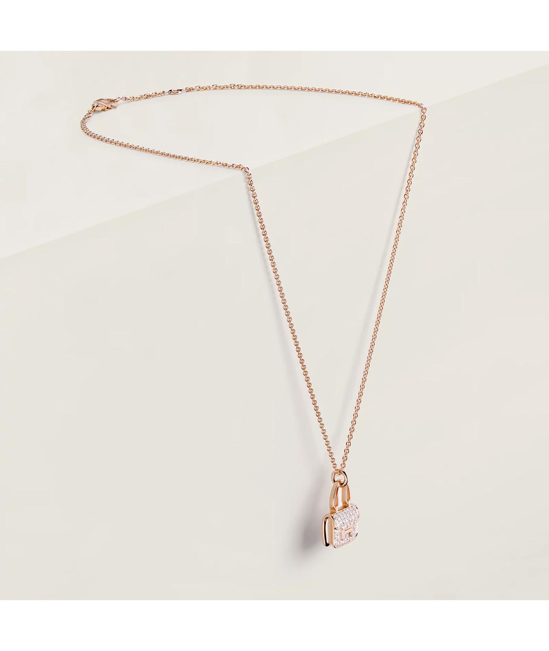 HERMES Золотая подвеска из розового золота, фото 2