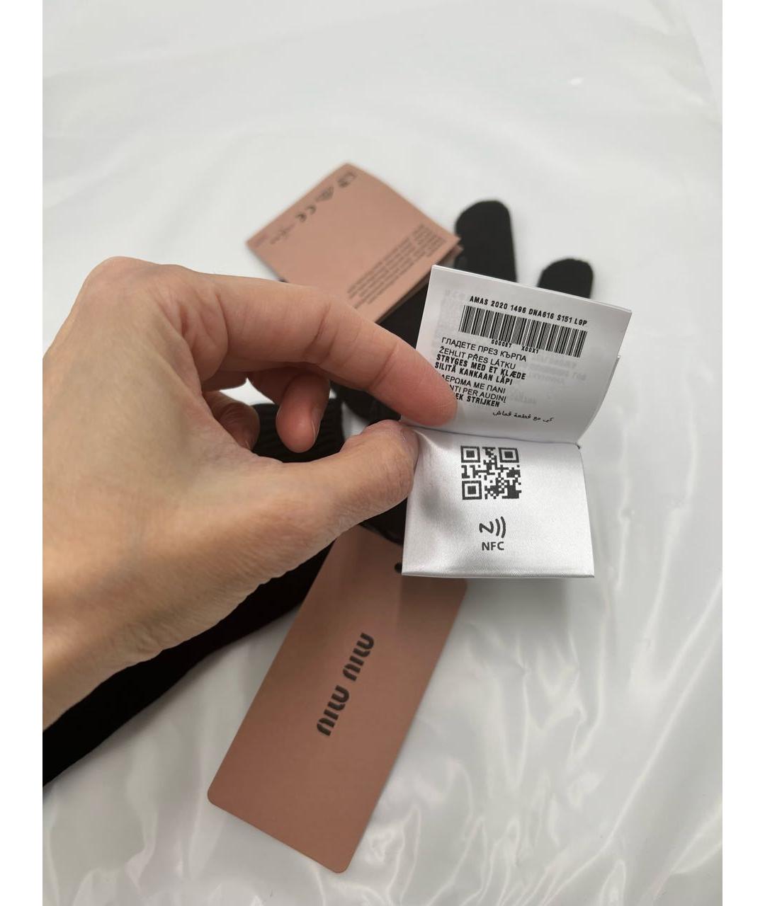 MIU MIU Черные перчатки, фото 7