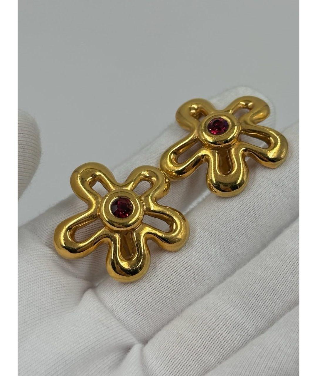 LANVIN Золотые позолоченные клипсы, фото 7