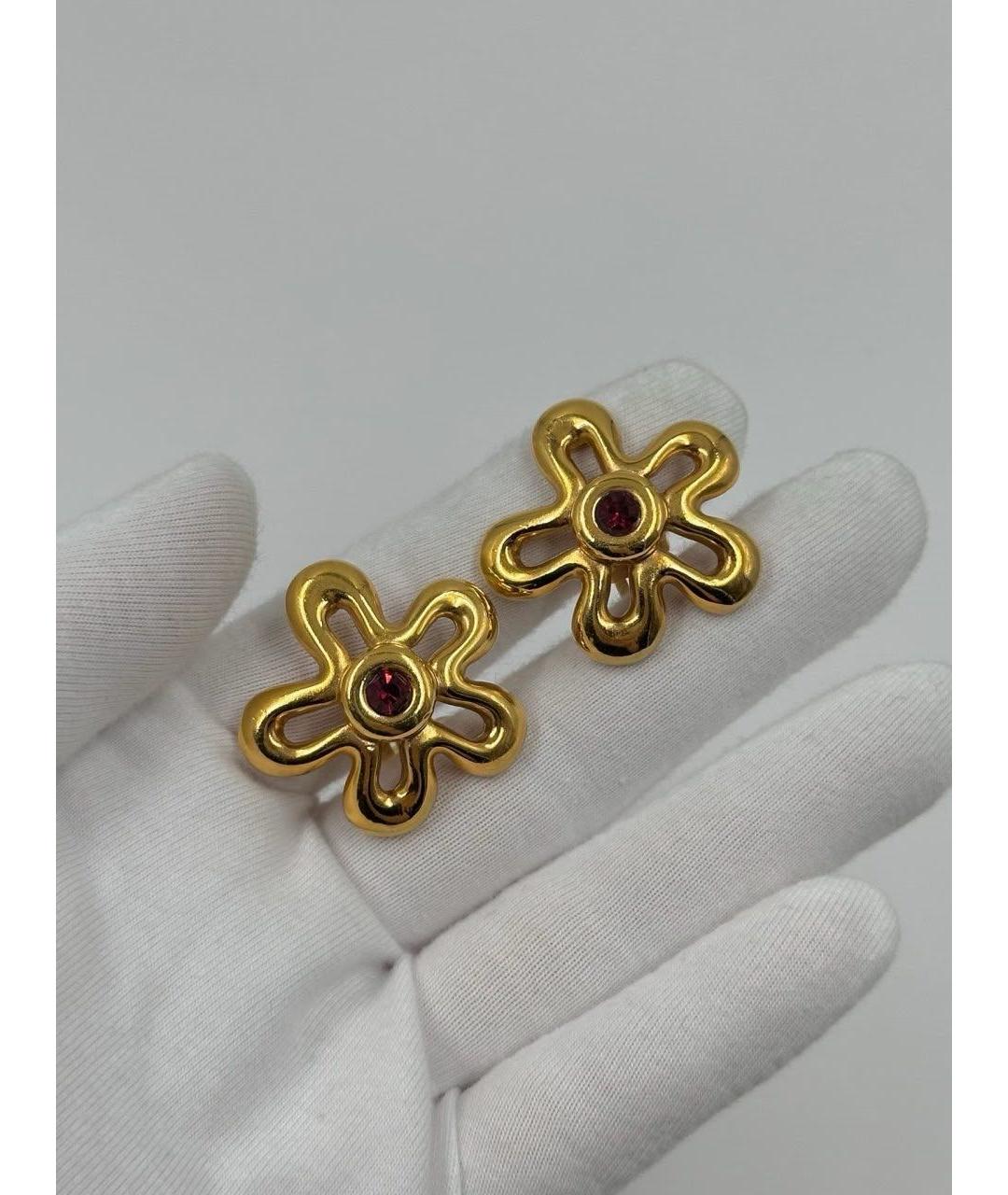 LANVIN Золотые позолоченные клипсы, фото 6