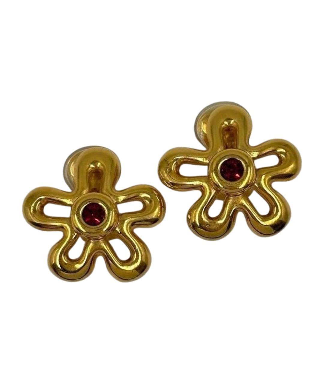 LANVIN Золотые позолоченные клипсы, фото 1