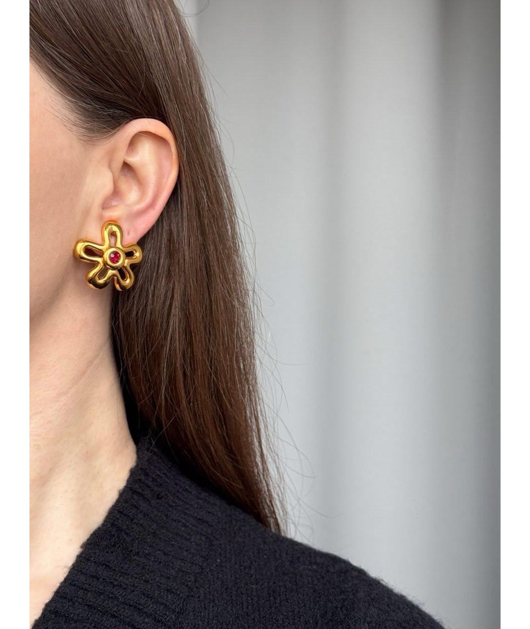 LANVIN Золотые позолоченные клипсы, фото 8