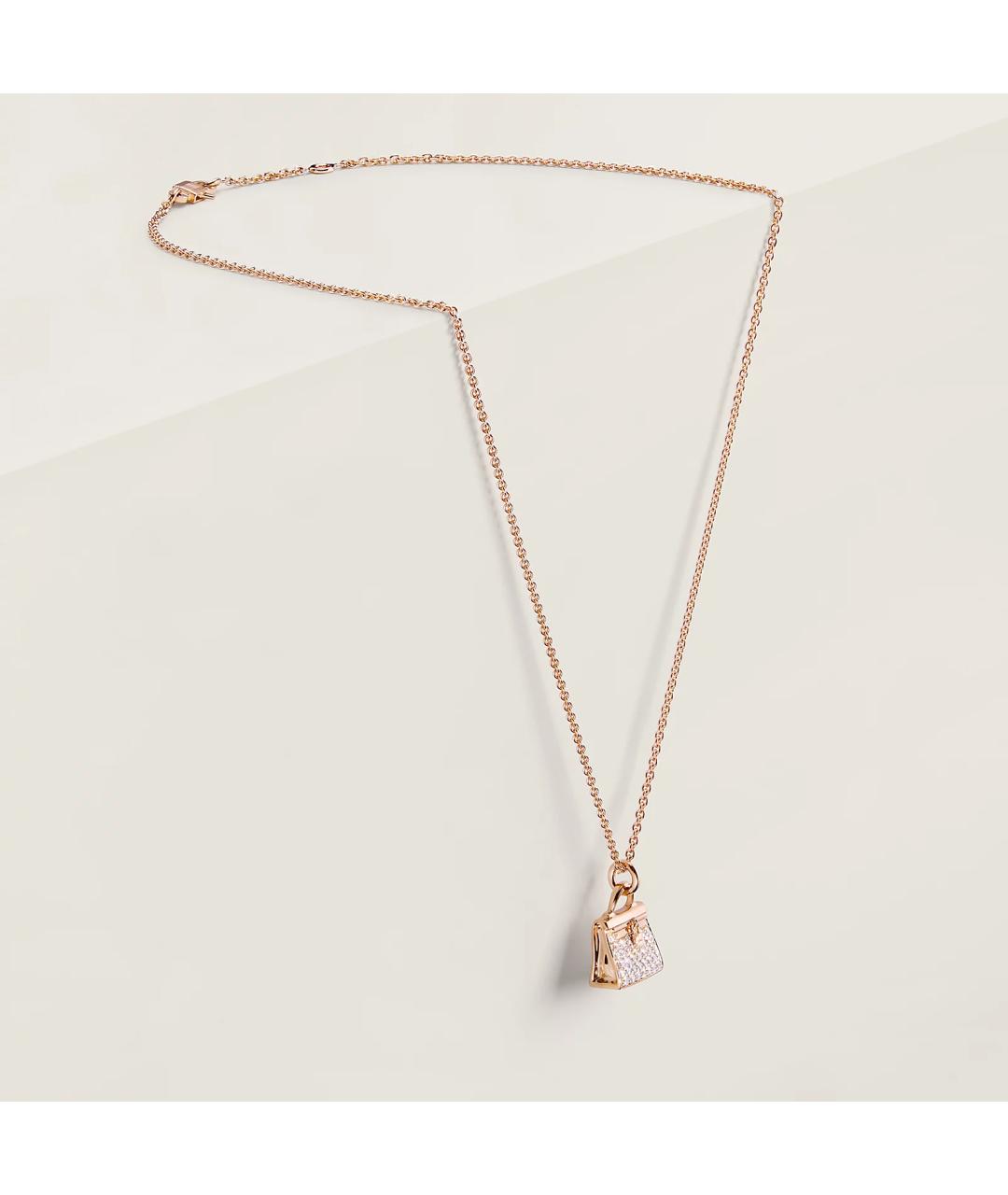 HERMES Золотая подвеска из розового золота, фото 2