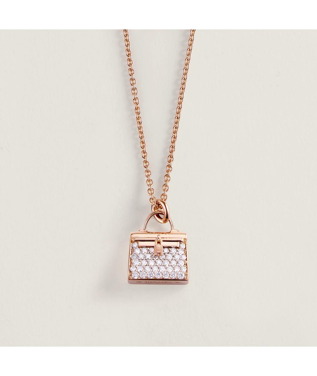 HERMES Золотая подвеска из розового золота, фото 4