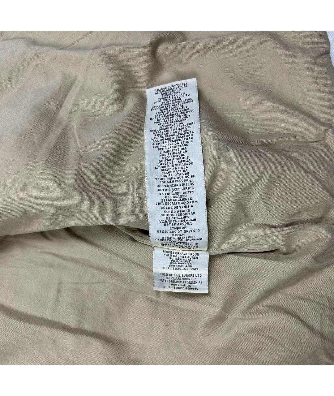 RALPH LAUREN Хаки хлопковый жилет, фото 6