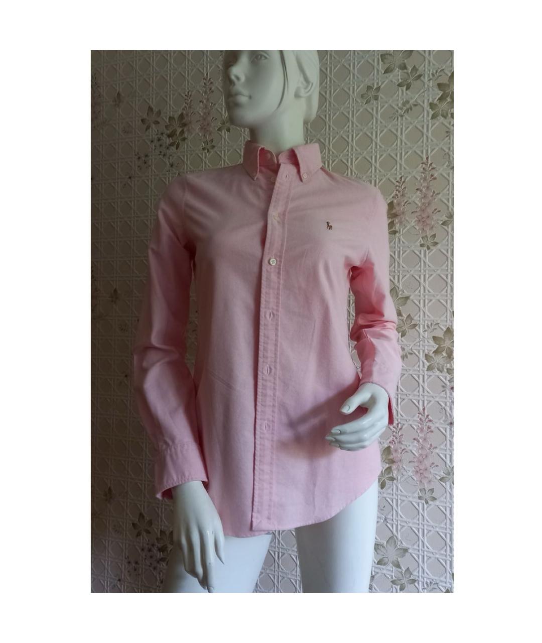 POLO RALPH LAUREN Розовая хлопковая рубашка, фото 6
