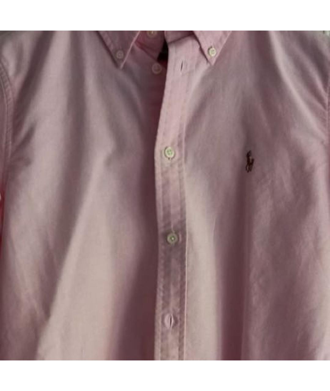 POLO RALPH LAUREN Розовая хлопковая рубашка, фото 5