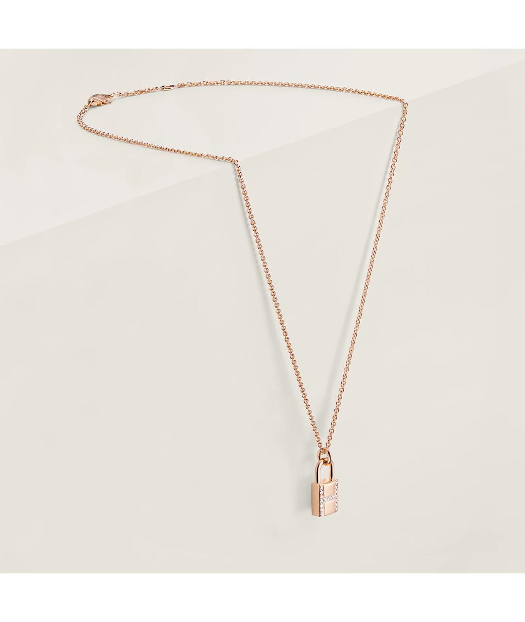 HERMES Золотая подвеска из розового золота, фото 2