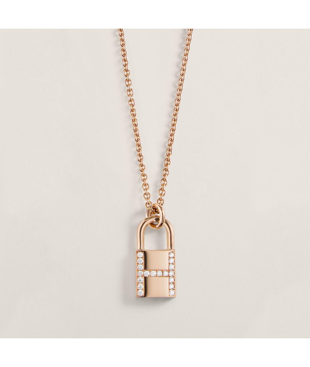 HERMES Золотая подвеска из розового золота, фото 4