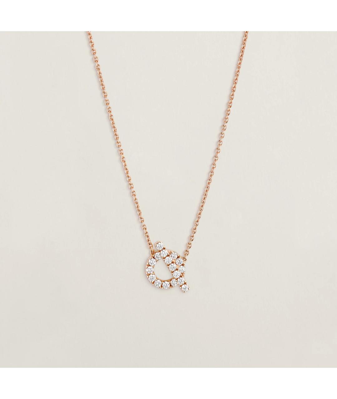 HERMES Золотая подвеска из розового золота, фото 3