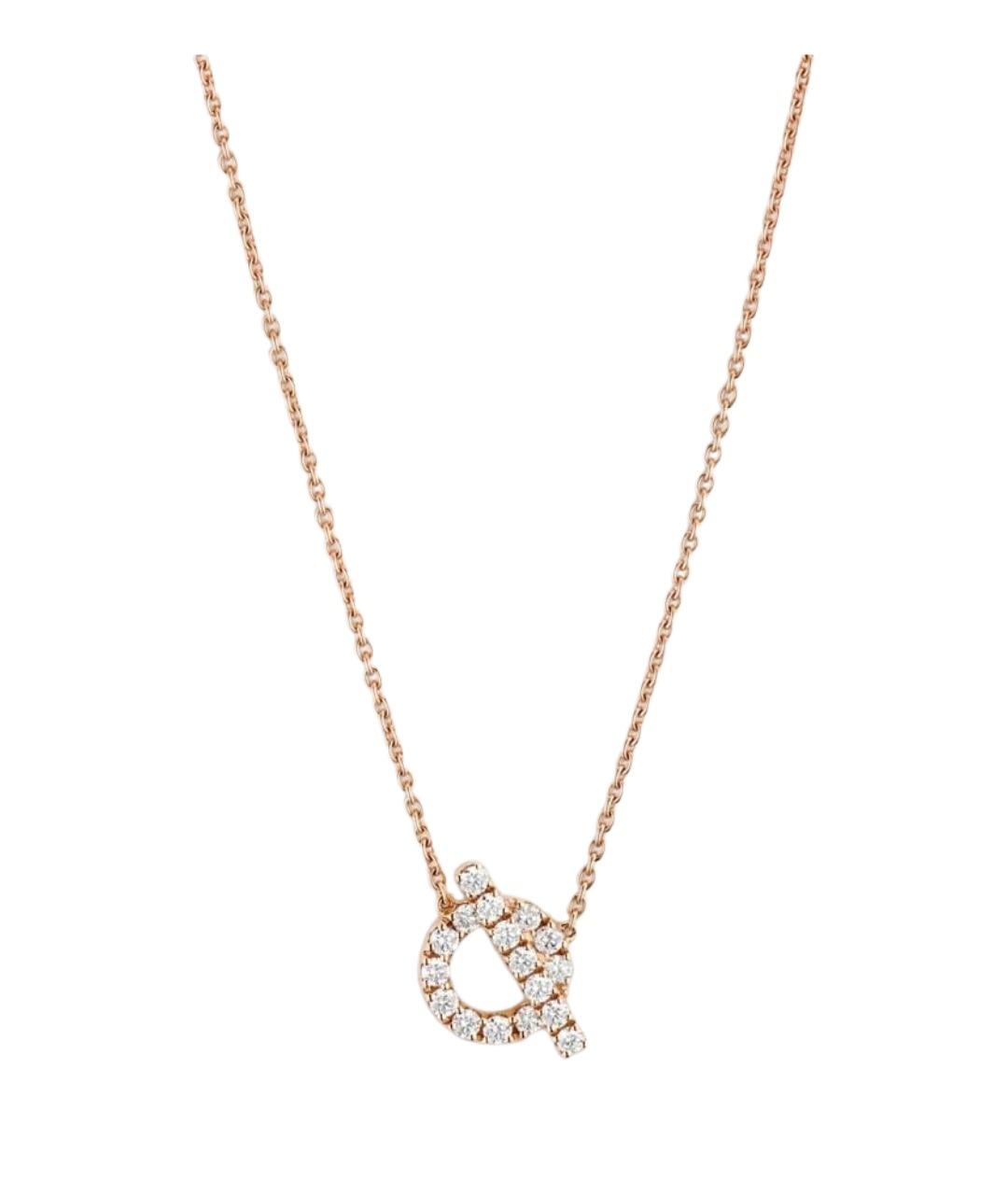 HERMES Золотая подвеска из розового золота, фото 1