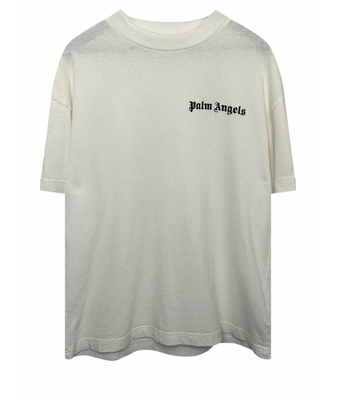 PALM ANGELS Белая хлопковая футболка, фото 1