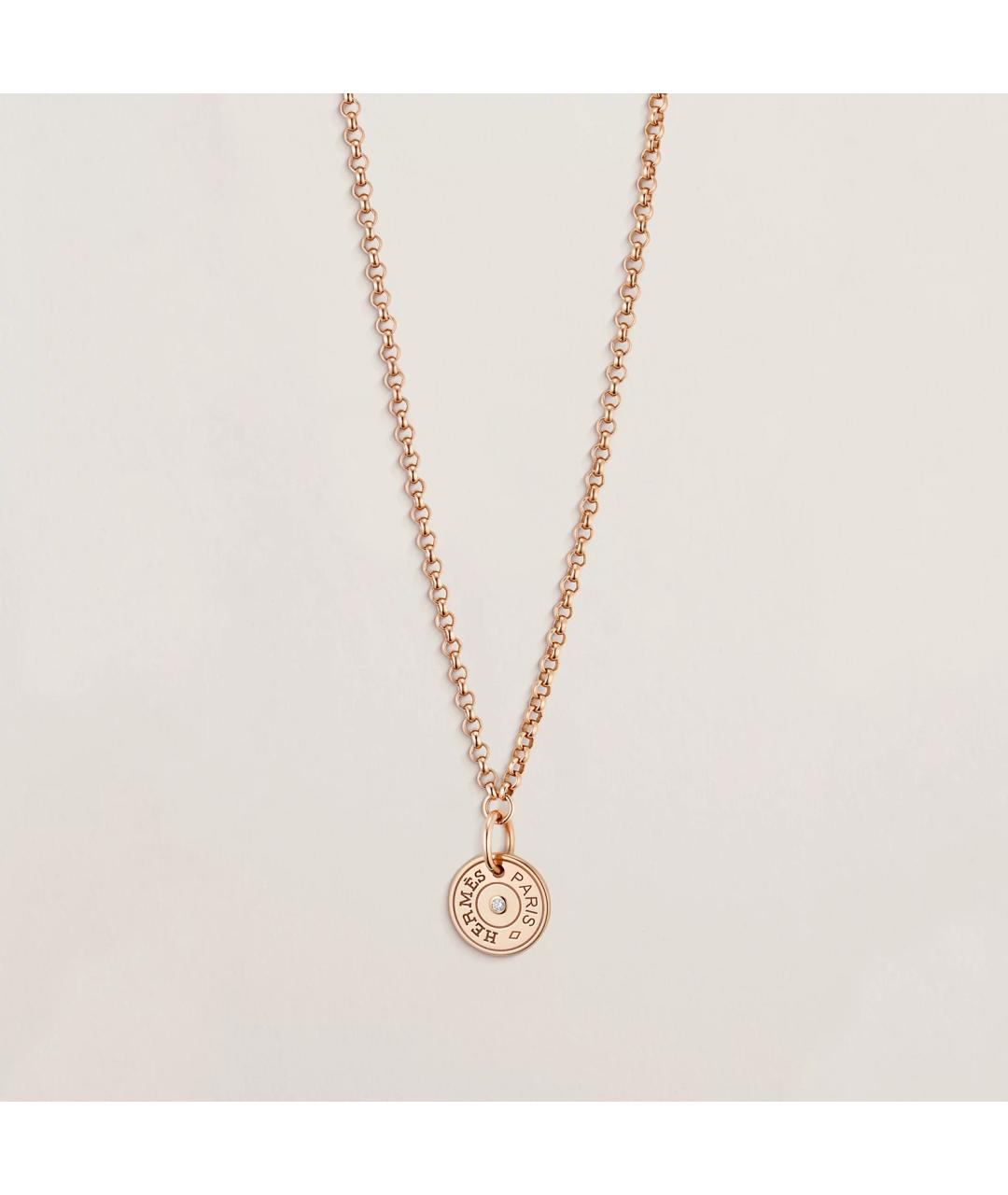 HERMES Золотая подвеска из розового золота, фото 3