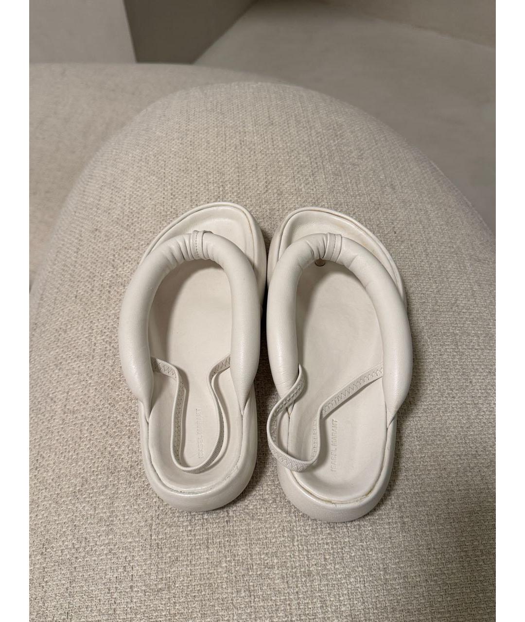 ISABEL MARANT Белые шлепанцы, фото 4