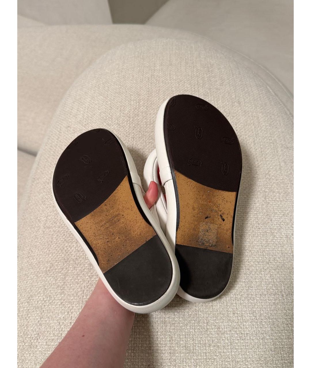 ISABEL MARANT Белые шлепанцы, фото 6