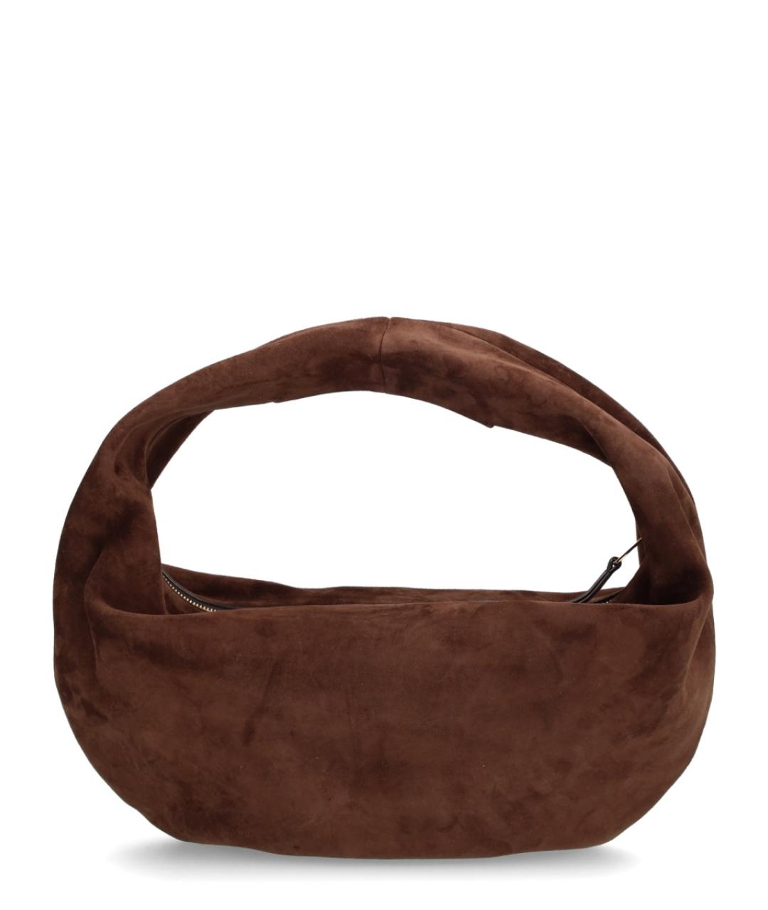 KHAITE Коричневая замшевая сумка через плечо, фото 2