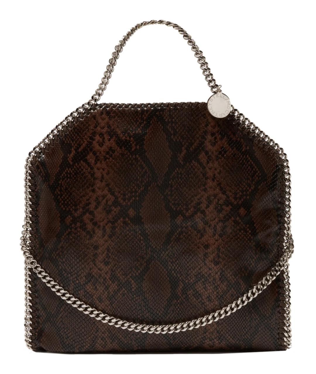 STELLA MCCARTNEY Коричневая синтетическая сумка тоут, фото 1