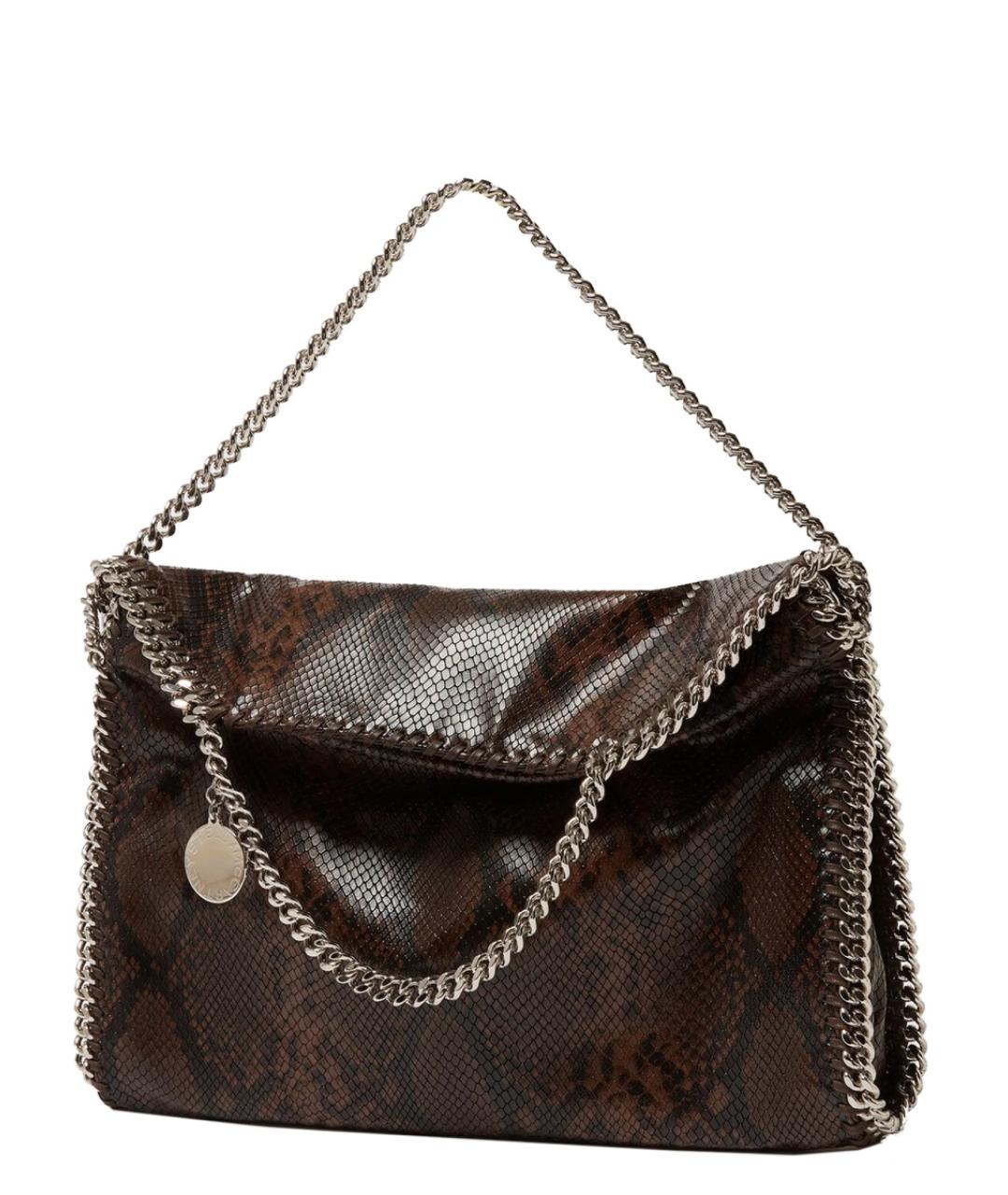 STELLA MCCARTNEY Коричневая синтетическая сумка тоут, фото 2