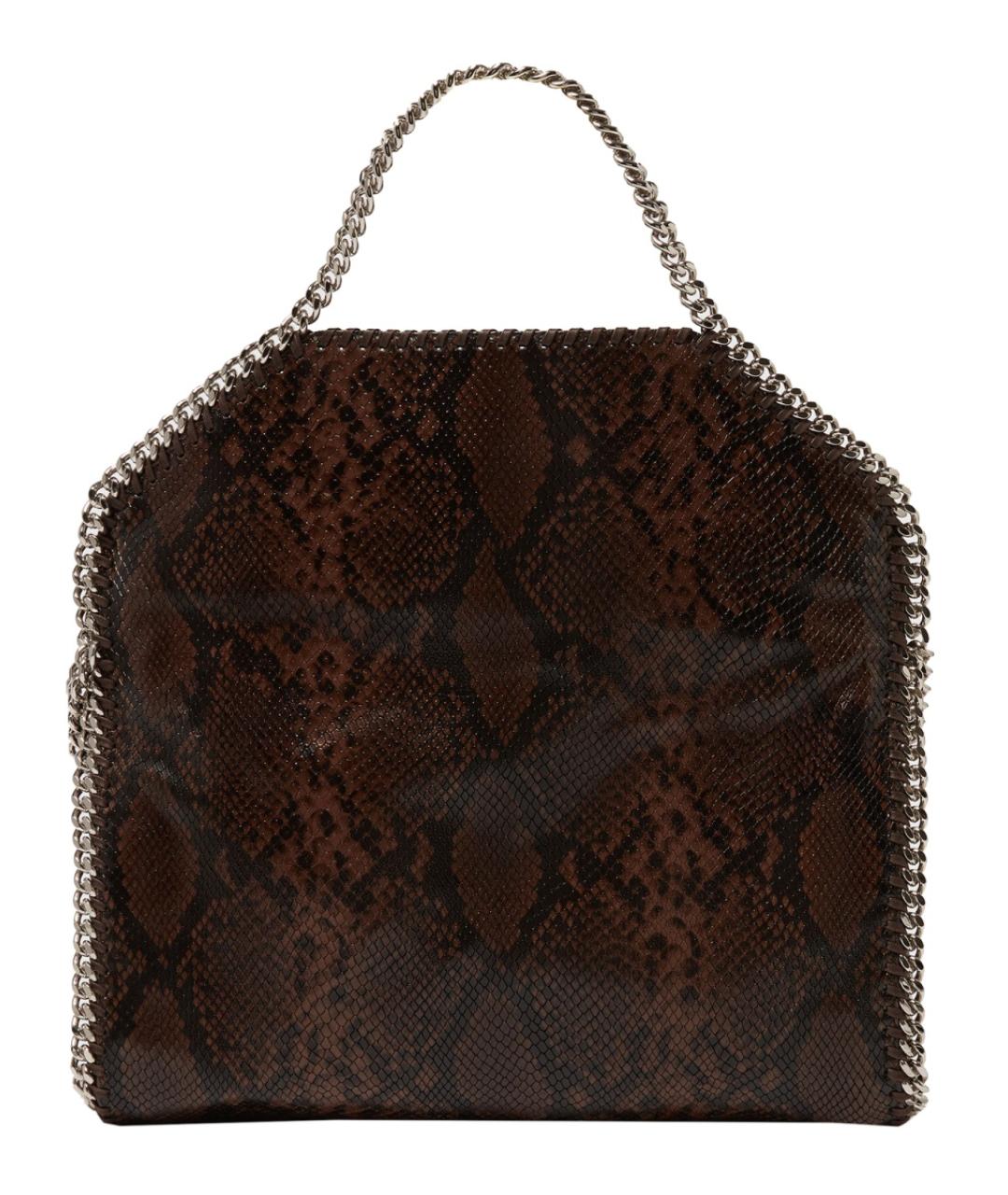 STELLA MCCARTNEY Коричневая синтетическая сумка тоут, фото 3