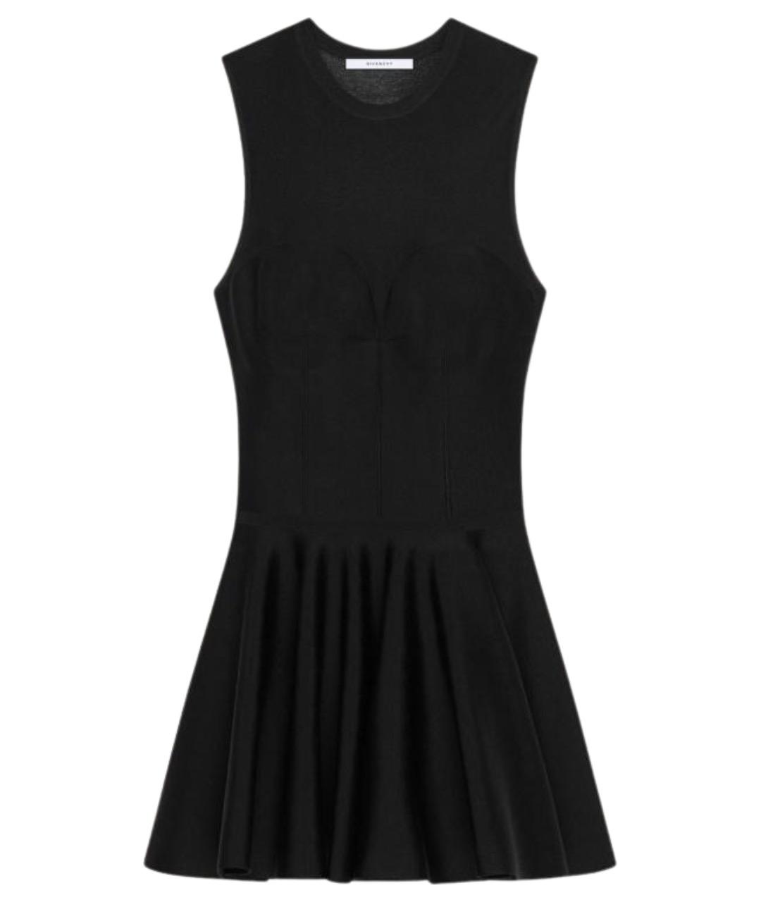 GIVENCHY Черное вискозное повседневное платье, фото 1