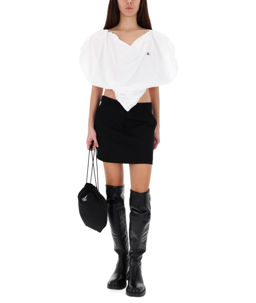 VIVIENNE WESTWOOD Белая хлопковая блузы, фото 3