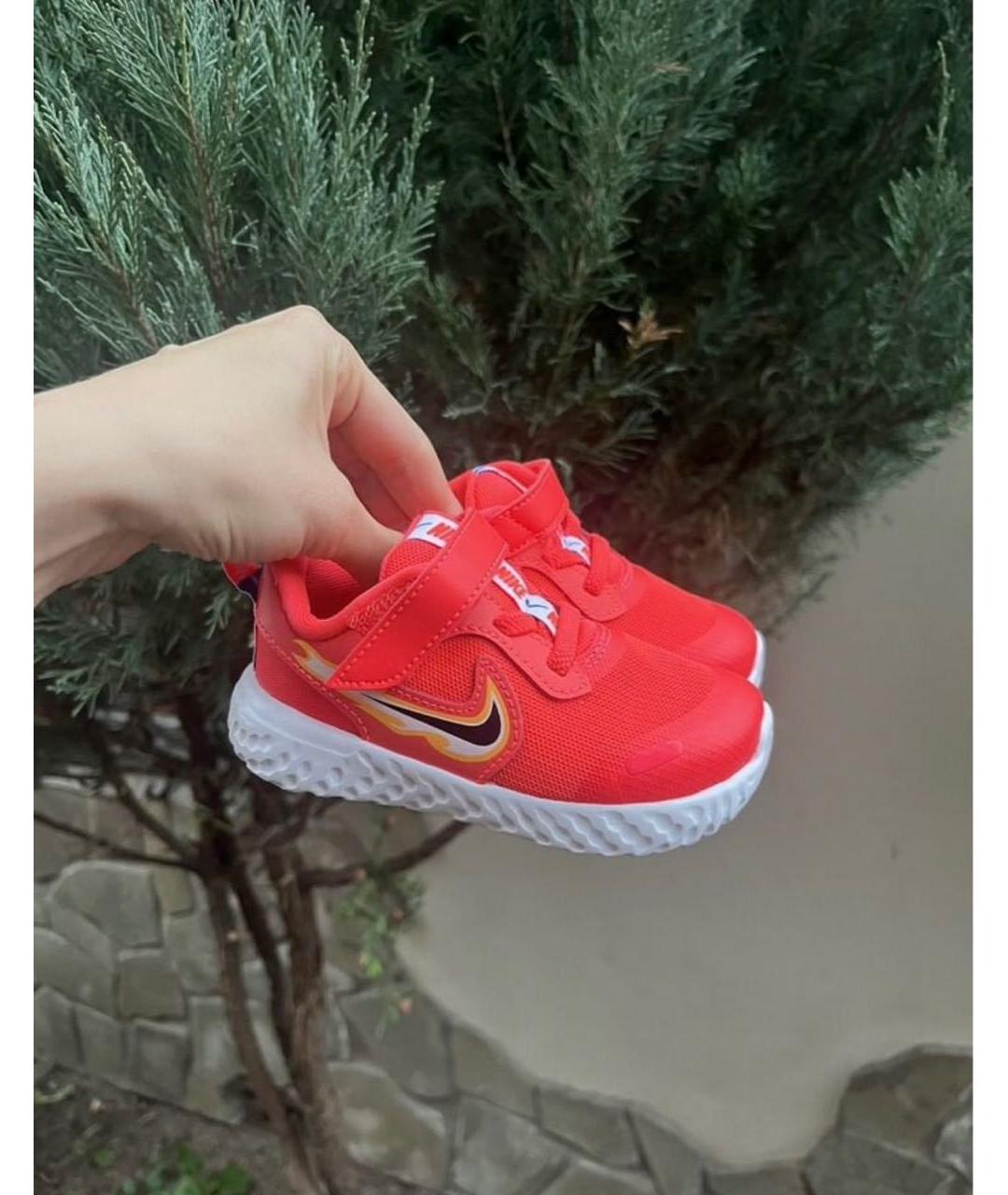 NIKE Красные синтетические кеды, фото 7