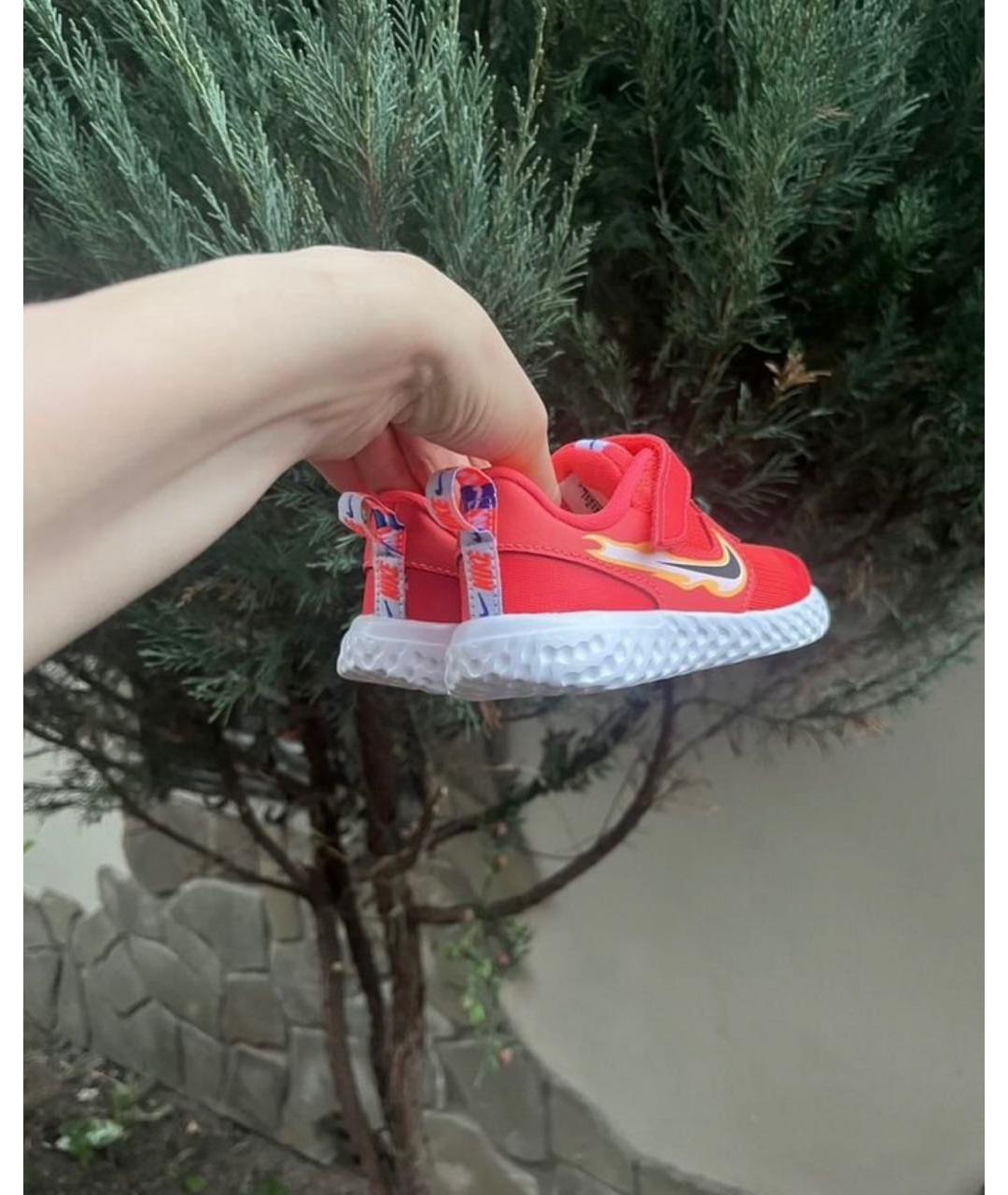 NIKE Красные синтетические кеды, фото 5