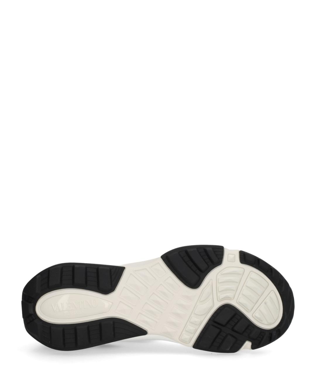 VALENTINO Черные кожаные низкие кроссовки / кеды, фото 6