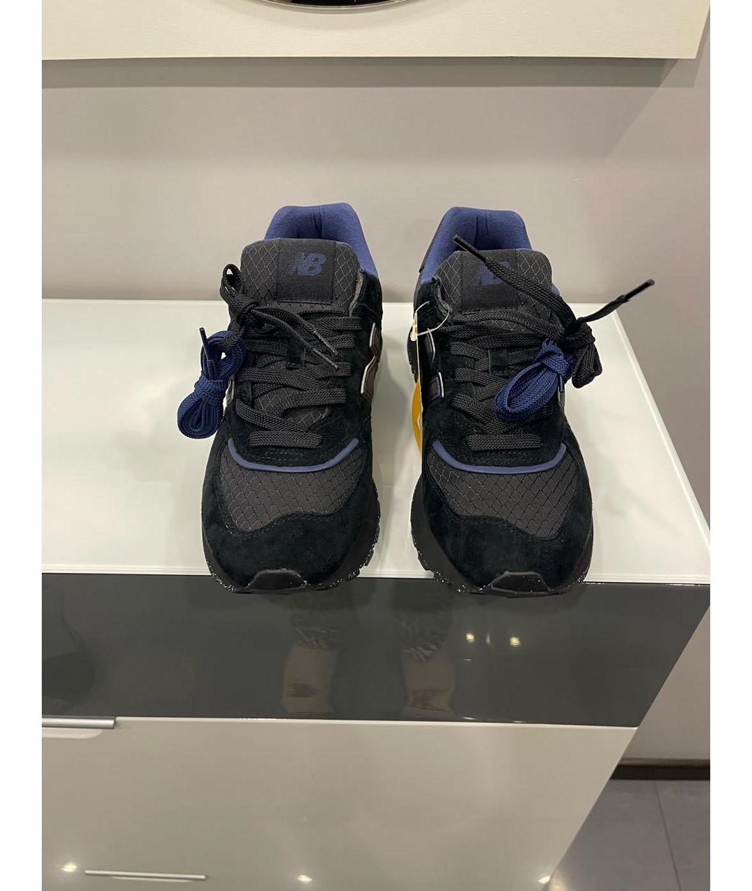 NEW BALANCE Черные замшевые низкие кроссовки / кеды, фото 2