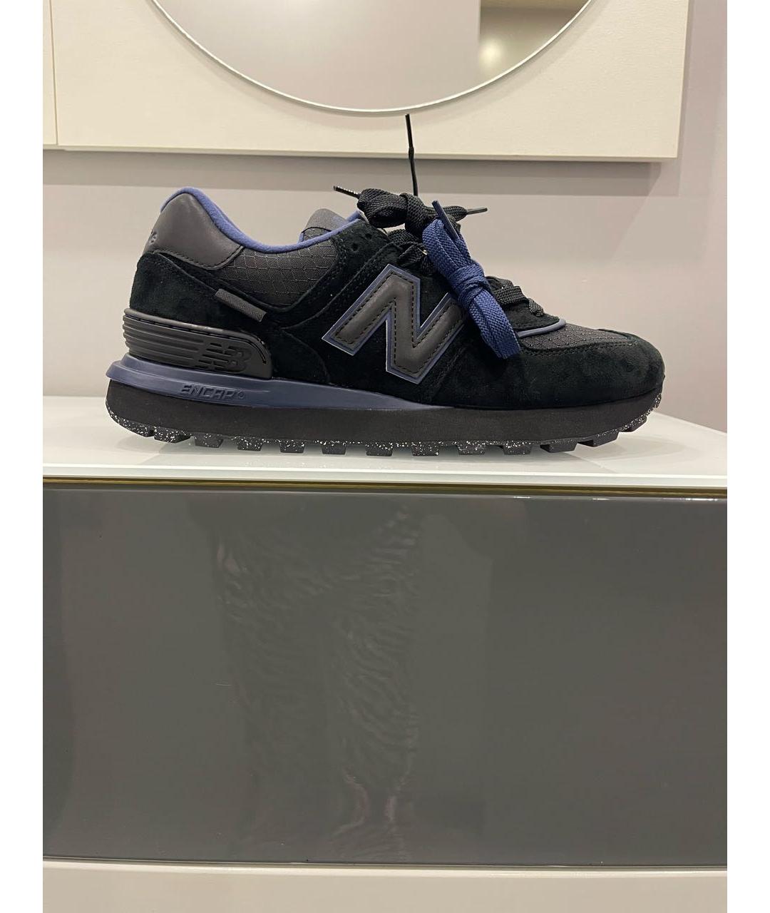 NEW BALANCE Черные замшевые низкие кроссовки / кеды, фото 9