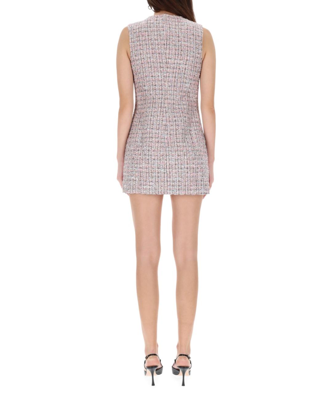 SELF-PORTRAIT Розовое шерстяное коктейльное платье, фото 3