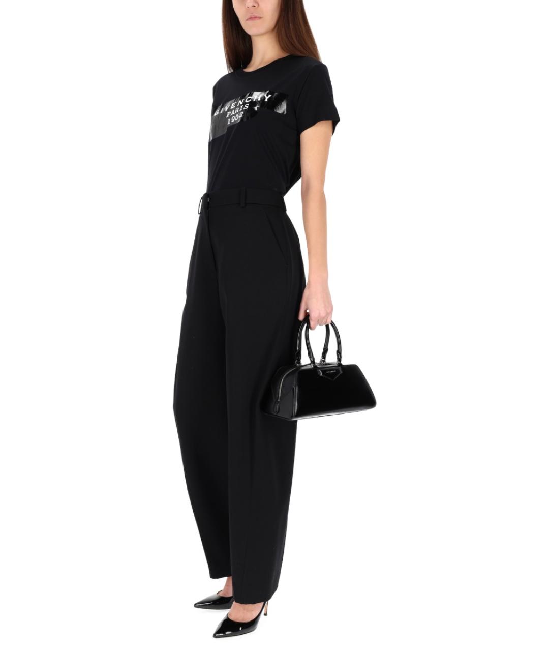 GIVENCHY Черная хлопковая футболка, фото 2