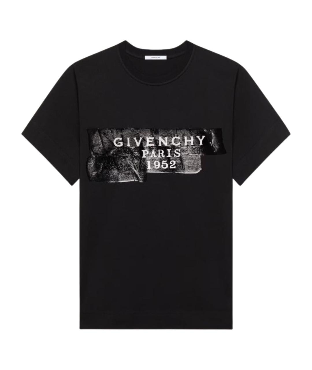 GIVENCHY Черная хлопковая футболка, фото 1