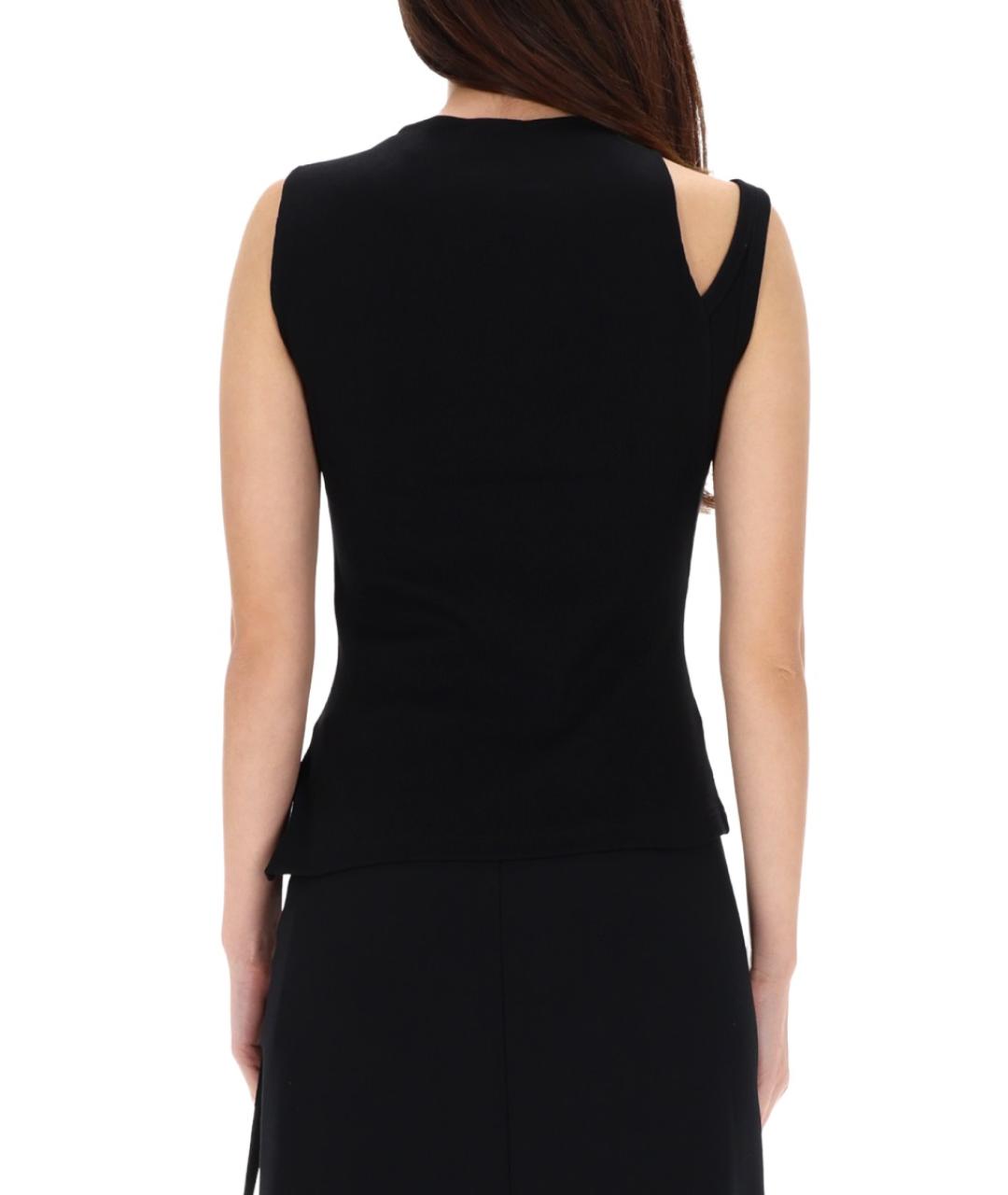 COURREGES Черная хлопковая блузы, фото 4