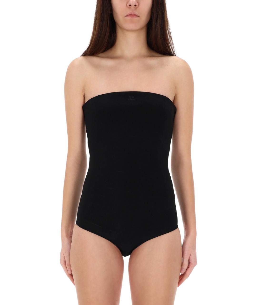 COURREGES Черное вискозное боди, фото 3