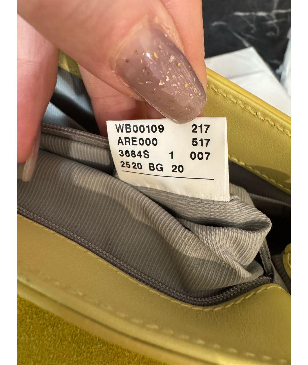 FURLA Желтая кожаная сумка через плечо, фото 7