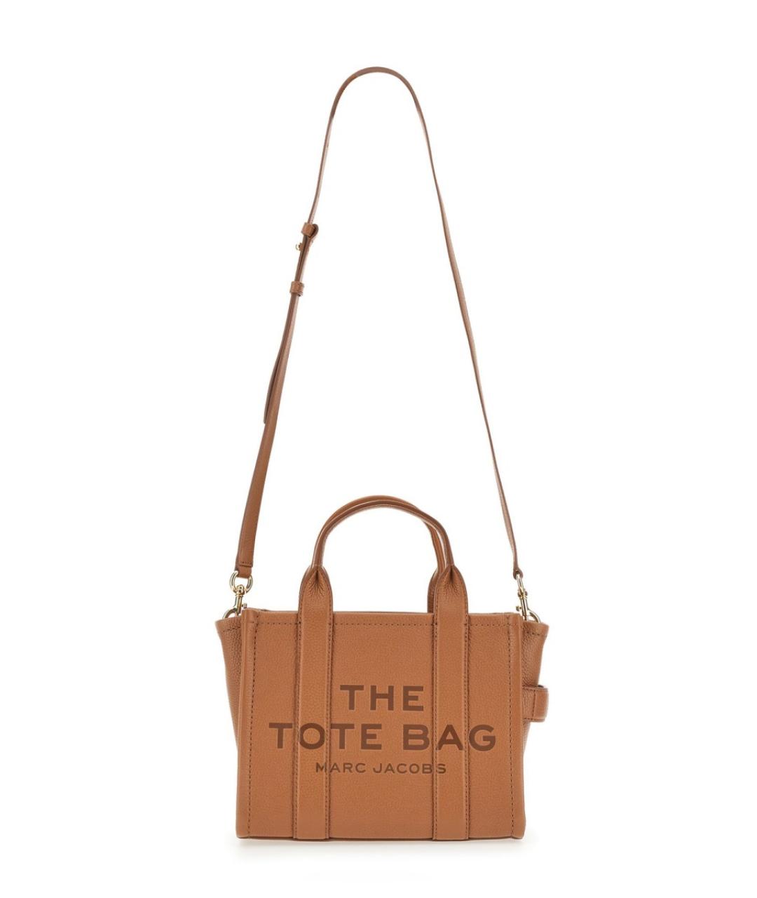 MARC JACOBS Коричневая кожаная сумка тоут, фото 2