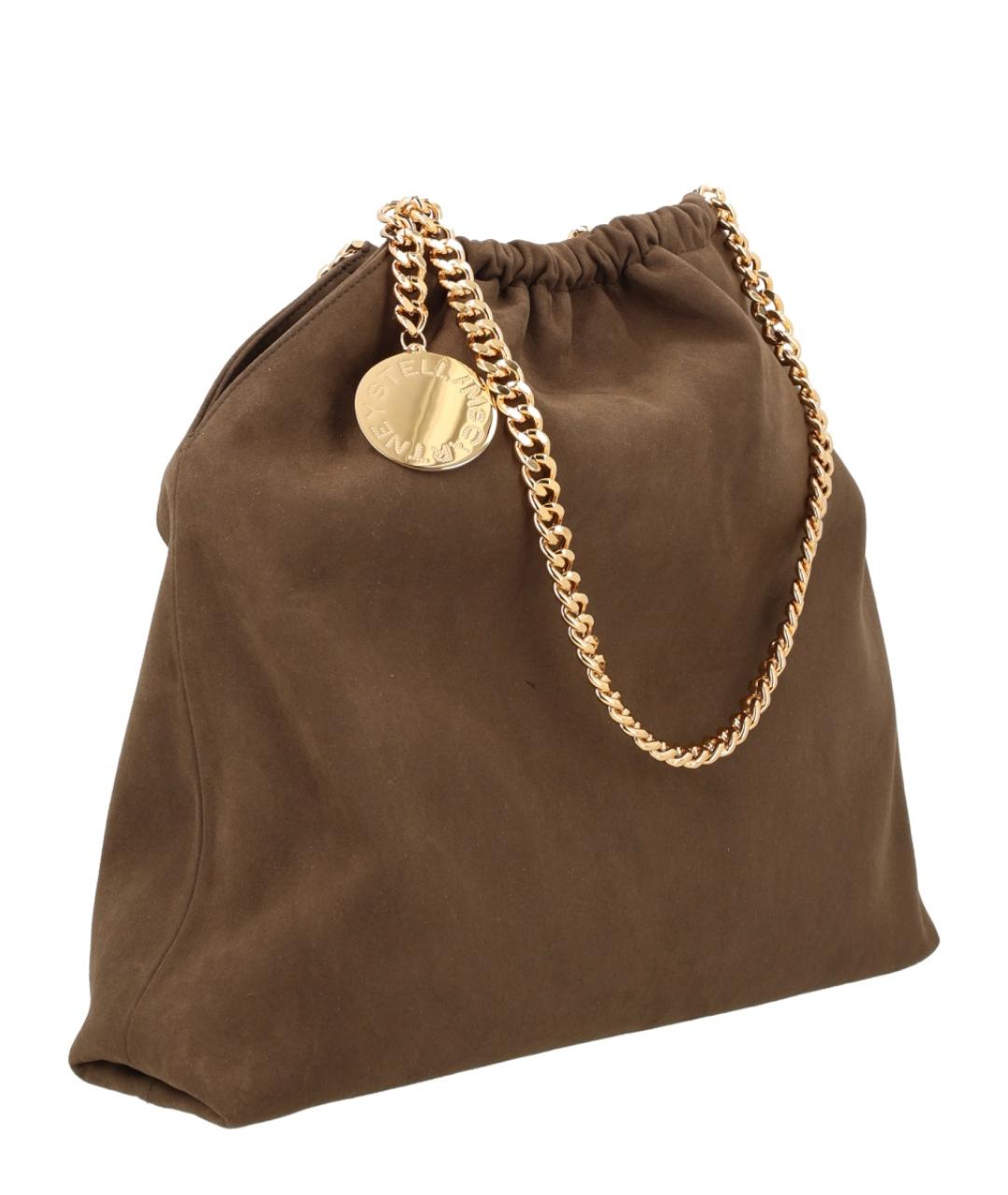 STELLA MCCARTNEY Коричневая синтетическая сумка через плечо, фото 3