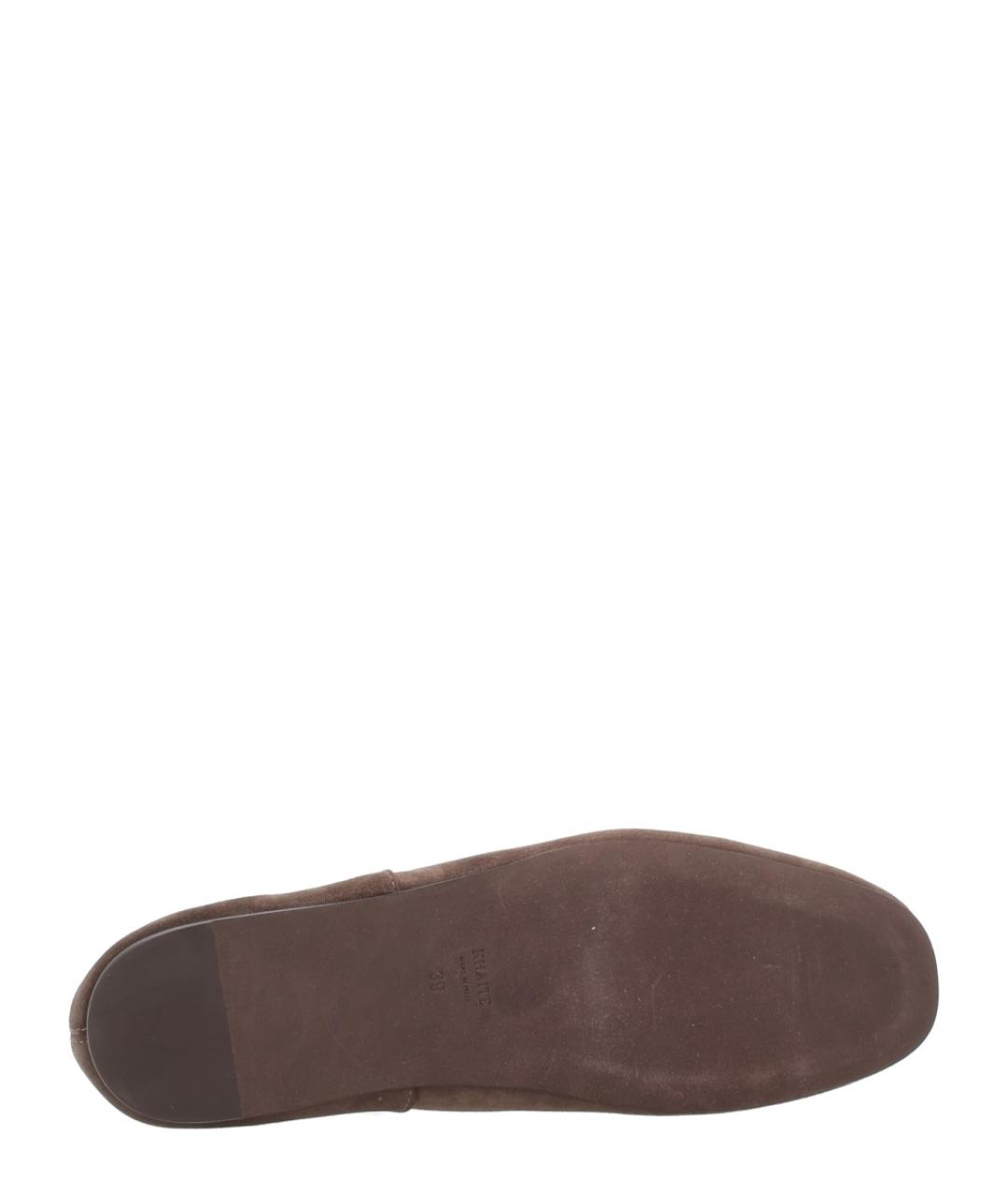 KHAITE Коричневые балетки, фото 6