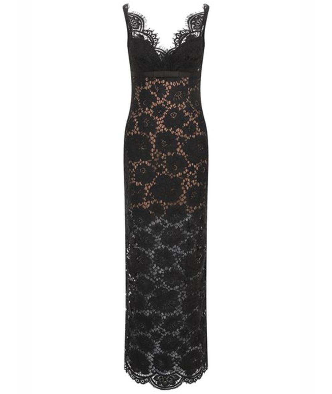 SELF-PORTRAIT Черное полиамидовое вечернее платье, фото 1