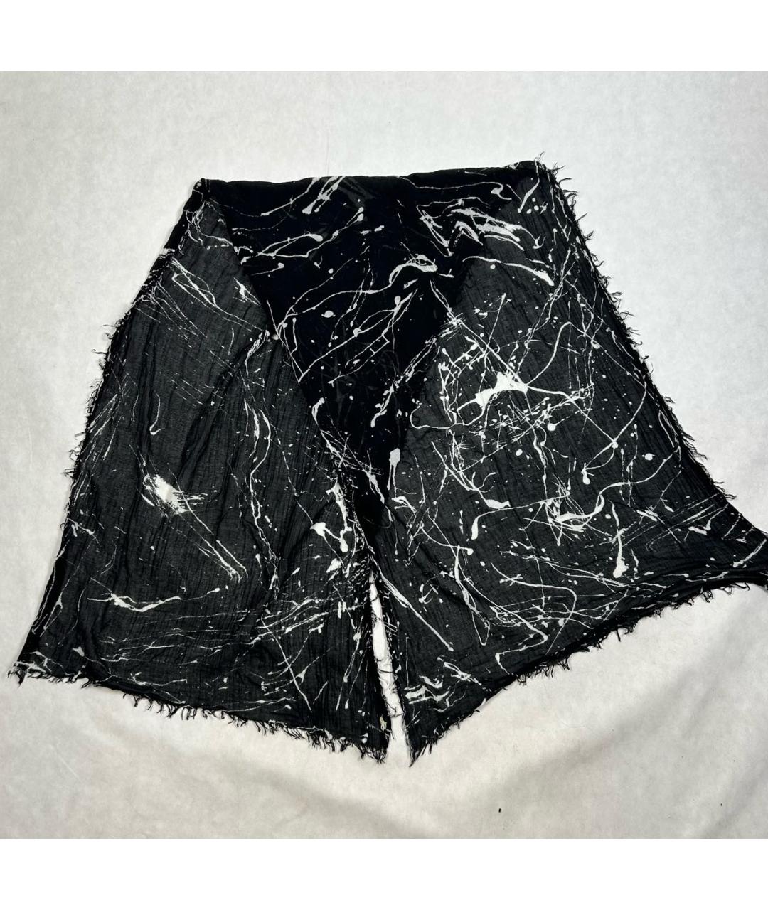 POLO RALPH LAUREN Черный хлопковый шарф, фото 3