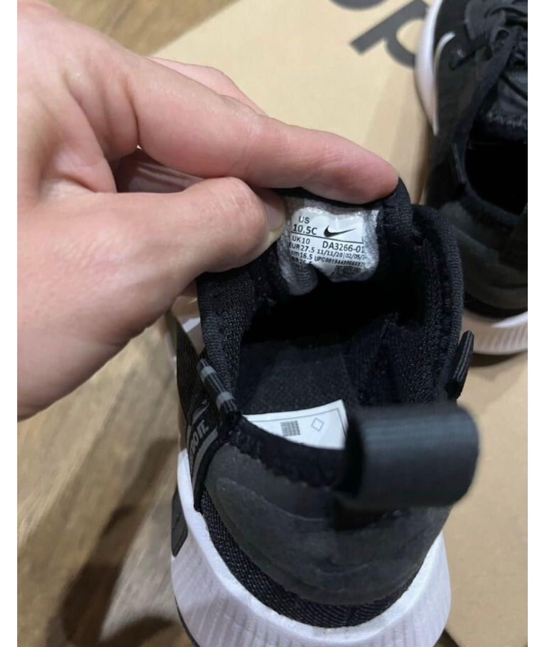 NIKE Черные синтетические кеды, фото 7