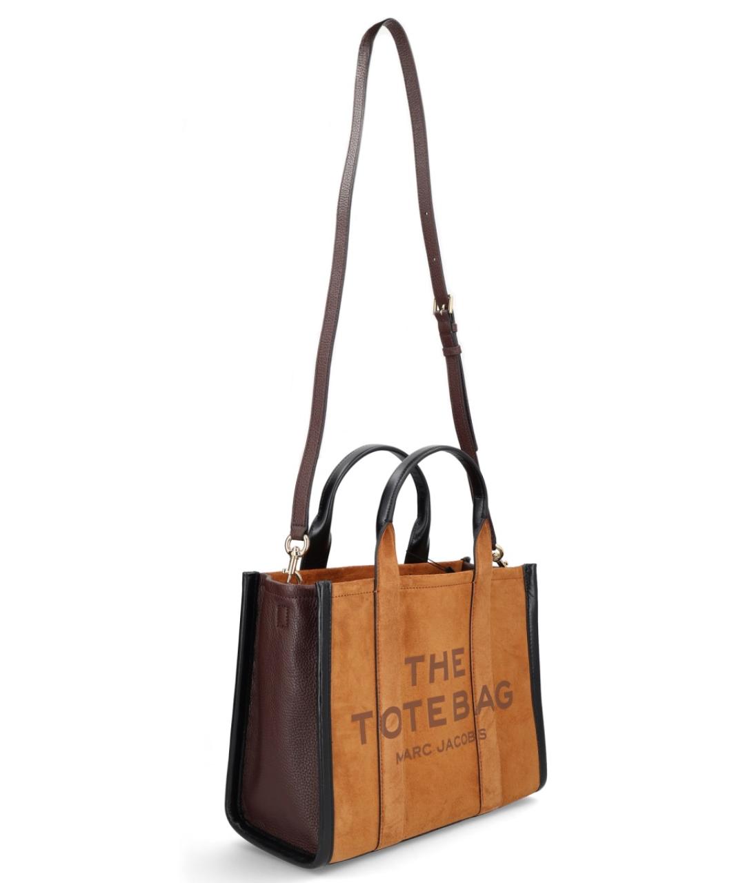 MARC JACOBS Коричневая кожаная сумка тоут, фото 3