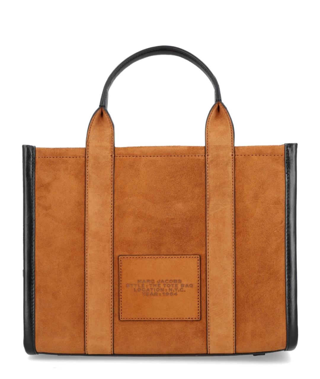 MARC JACOBS Коричневая кожаная сумка тоут, фото 2