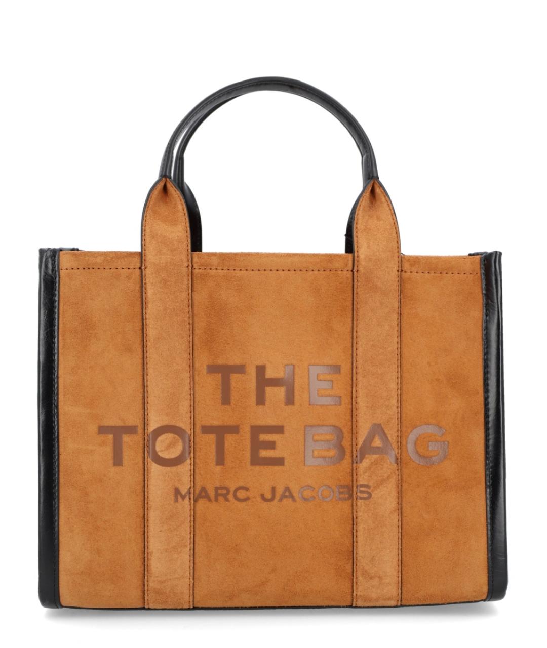 MARC JACOBS Коричневая кожаная сумка тоут, фото 1