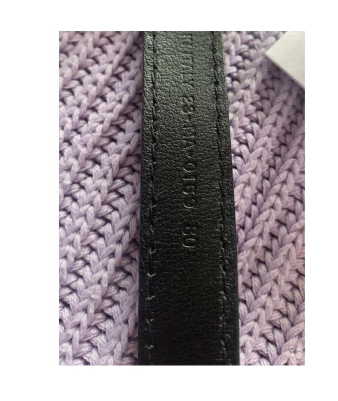 CHRISTIAN DIOR Черный кожаный ремень, фото 3