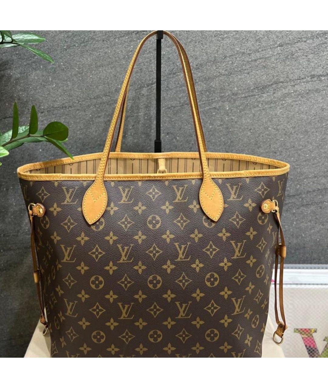 LOUIS VUITTON Коричневая сумка тоут, фото 4