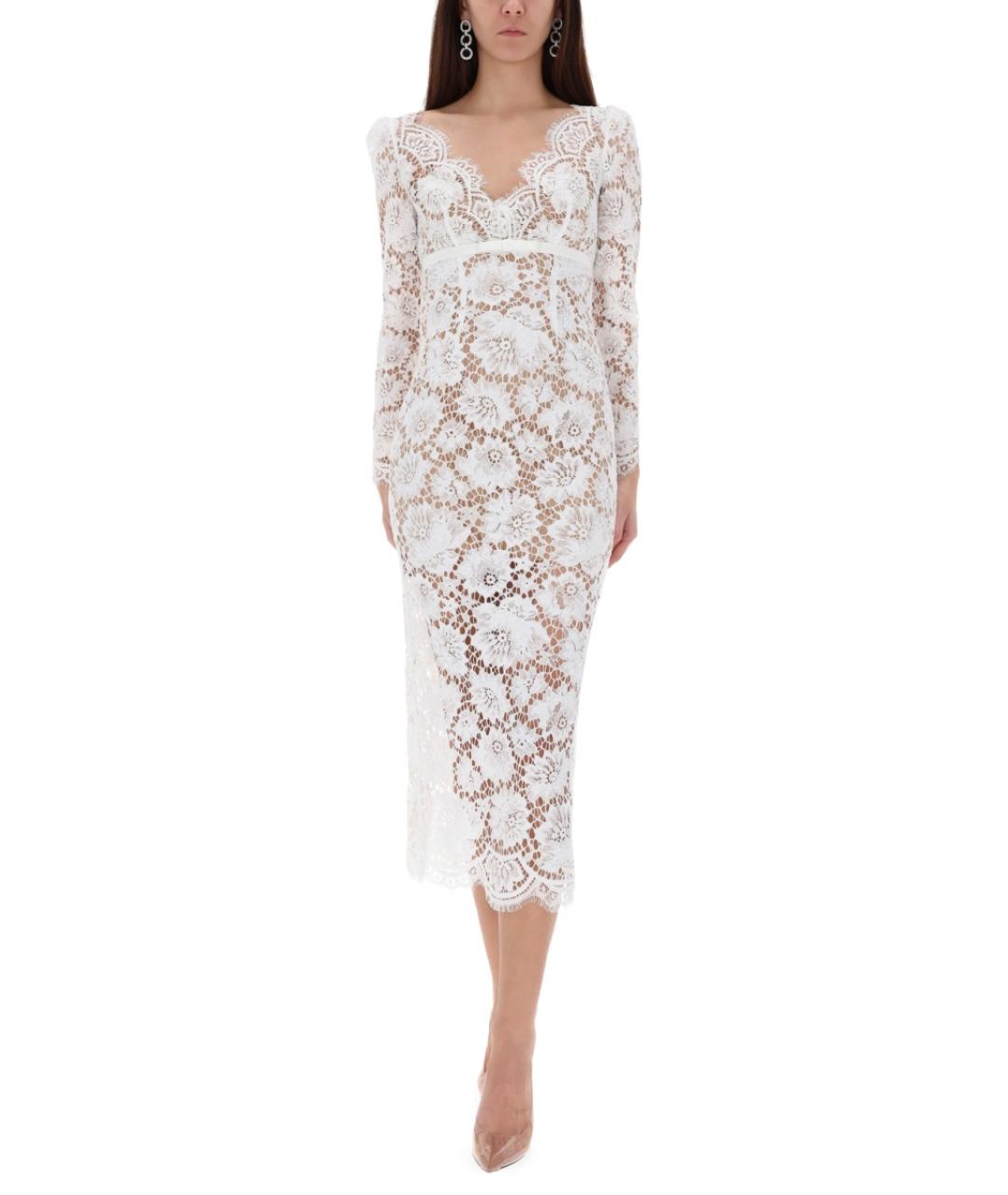 SELF-PORTRAIT Белое полиамидовое вечернее платье, фото 2